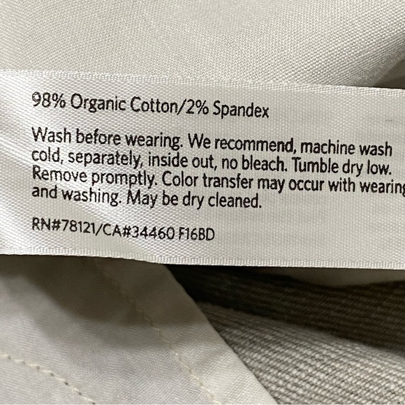 Eileen Fisher Gray Organic Cotton Stretch Cigarette Jeans Mid Rise Size 2 - Picture 4 of 5